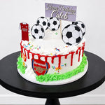 Arsenal Strawberry Cake