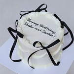 White Forest Bento Cake