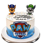 1kg Paw Patrol Funfetti birthday cake with personalised topper and themed decoration by Cake Gurus Ruaka