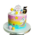 1.5kg Orange Birthday Cake with personalised topper and elegant decoration by Cake Gurus in Ruaka, Kenya