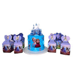 Frozen themed 1.5kg Pina Colada birthday cake with matching Frozen loot boxes by Cake Gurus