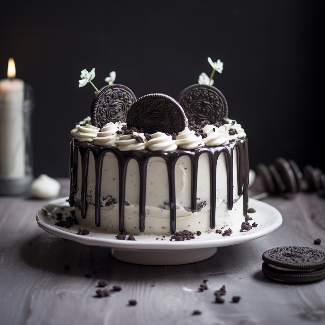 A chocolate Oreo cake as a sweet treat by Cake Gurus Ruaka Nairobi with deliveries in Nairobi and its environs