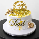 1kg Passion Forest Cake with real passion fruit, whipped cream, personalised topper and elegant decoration by Cake Gurus Ruaka