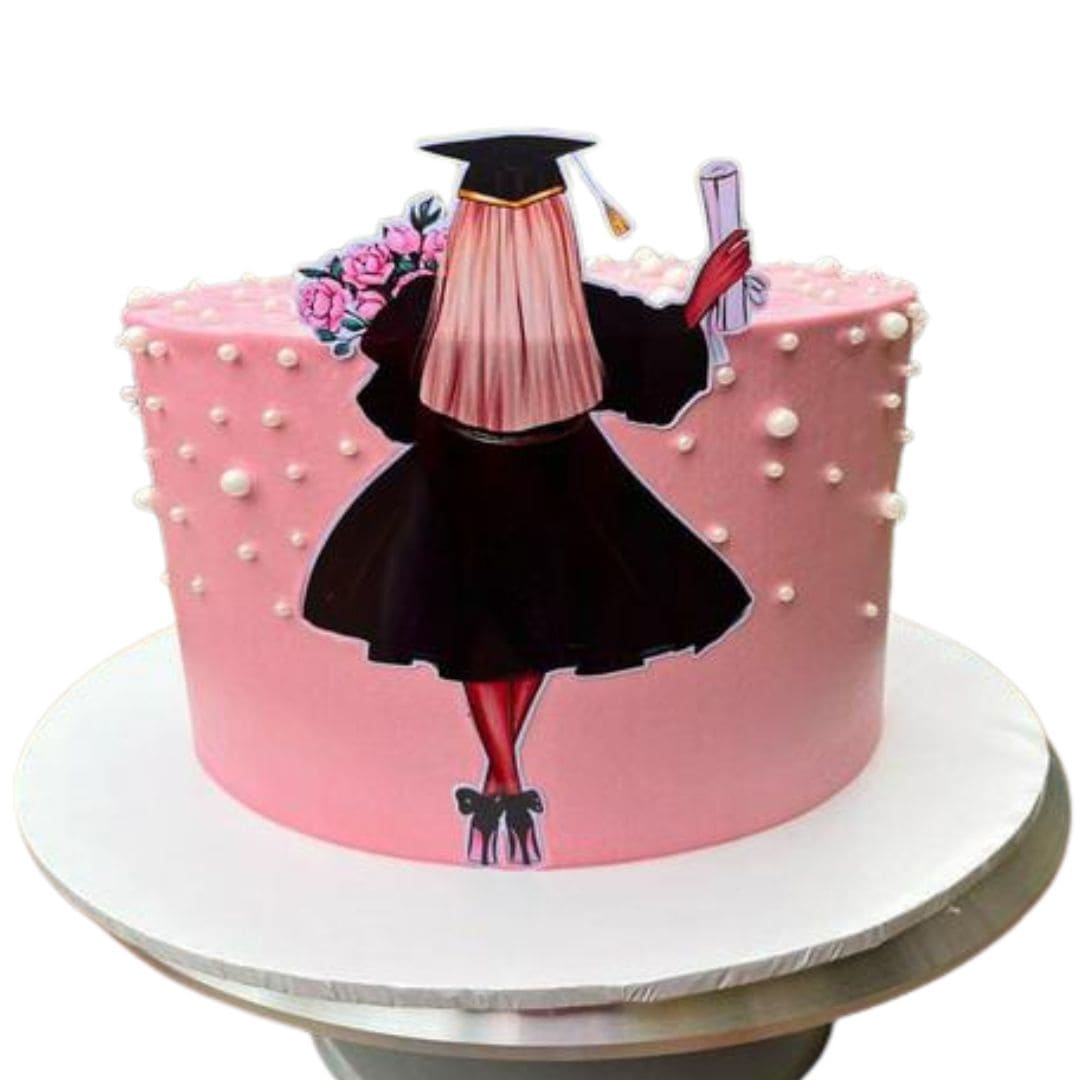 1kg Red Velvet birthday cake with personalised topper and elegant decoration by Cake Gurus in Ruaka, Kenya