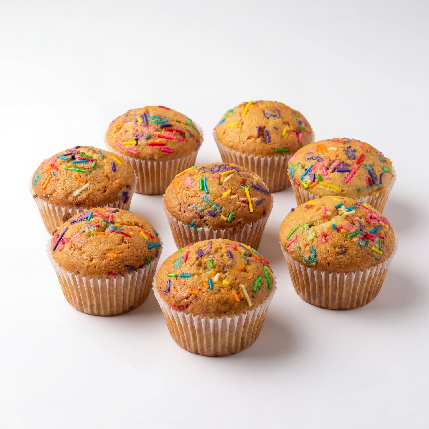 Vanilla Sprinkled cupcakes as a sweet treat by Cake Gurus Ruaka Nairobi with deliveries in Nairobi and its environs