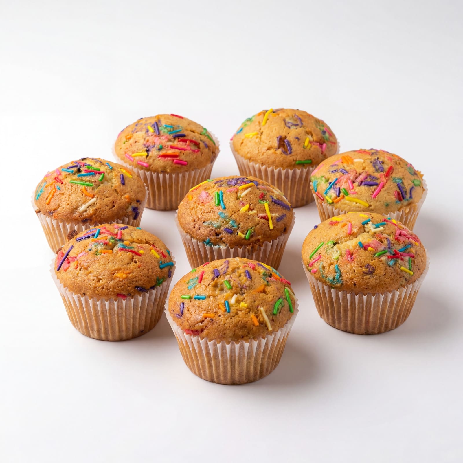 Vanilla Sprinkled cupcakes as a sweet treat by Cake Gurus Ruaka Nairobi with deliveries in Nairobi and its environs